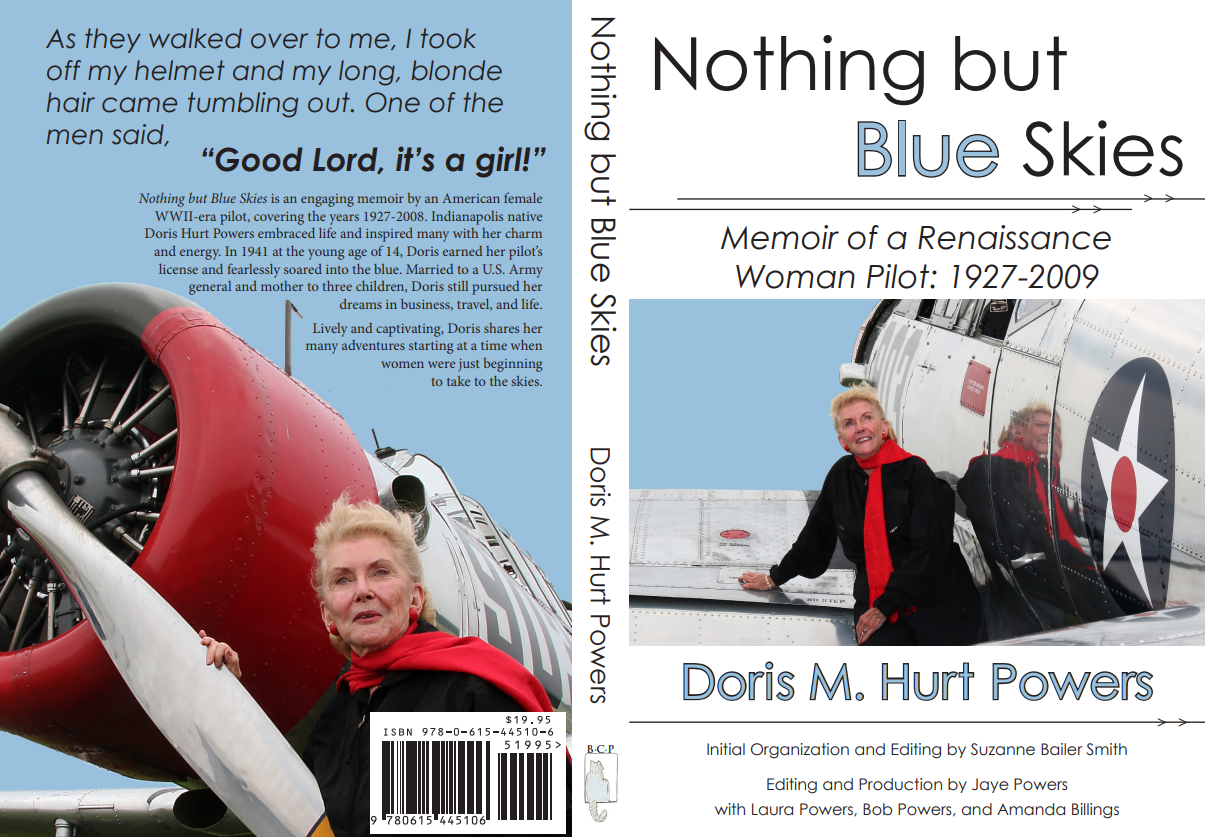 Front and back cover of Doris Powers' Book