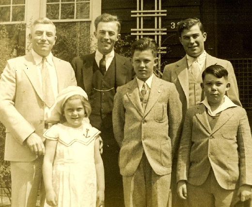 Doris Hurt and Family, about 1933, Indianapolis, IN