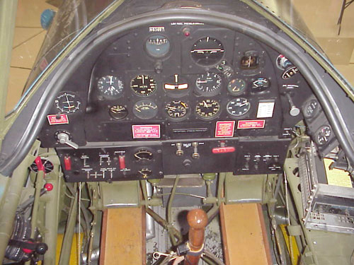 1940s Vultee BT-13 Valiant, front interior