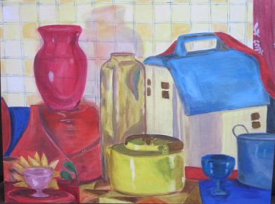 Still Life with Primary Colors