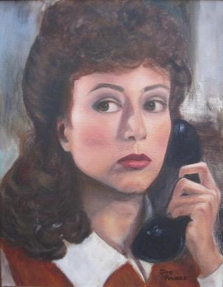 Jaye Powers Woman With Phone 1982